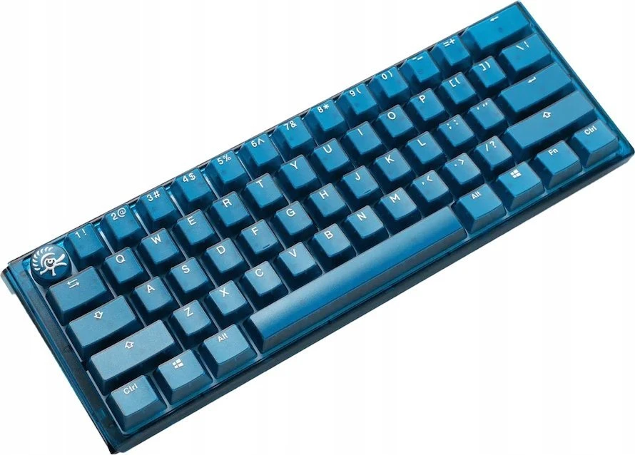 Ducky One 3 Classic Juodas/Baltas Mini žaidimų klaviatūra, RGB LED – MX-Speed-Sidabrinis US išdėstymas
