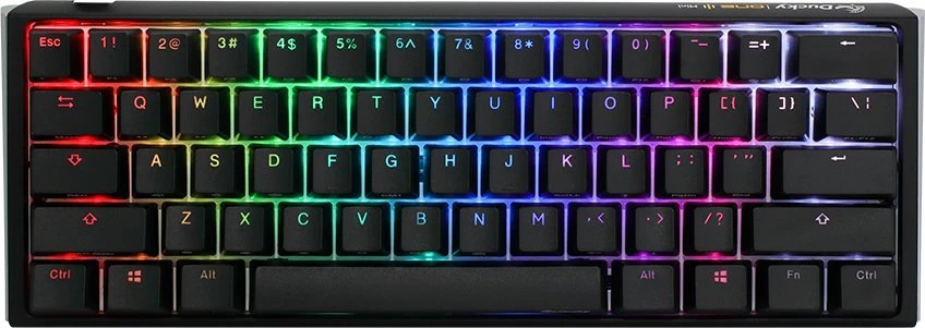 Ducky One 3 Classic Mini klaviatūra Gaming USB Niemiecki Juodas, Baltas