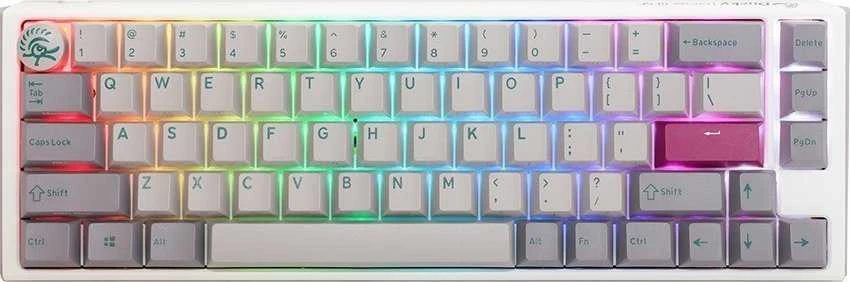 Ducky One 3 Mist Pilkas SF Klaviatūra žaidimams, RGB LED - MX-Raudona