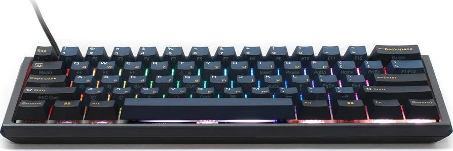 Ducky One 3 Pro Mini Nazca Line žaidimų mechaninė klaviatūra, 8.000 Hz, Hot Swap, RGB – Cherry MX2A Raudona, ANSI US išdėstymas