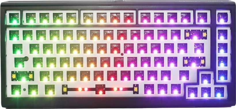 Ducky Tinker 75 Barebone žaidimų klaviatūra, RGB – juodos spalvos ANSI išdėstymas