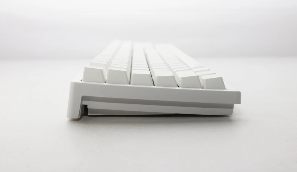 Ducky Zero 6108 Pure Baltas belaidė žaidimų klaviatūra – MX2A Speed-Sidabrinis US išdėstymas