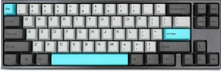 Mechaninė klaviatūra Ducky MIYA Pro Moonlight TKL, PBT, MX Raudona, DE išdėstymas