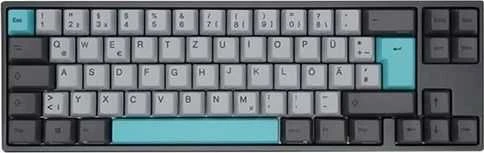 Mechaninė klaviatūra Ducky MIYA Pro Moonlight TKL, PBT, MX Silent Raudona, DE išdėstymas