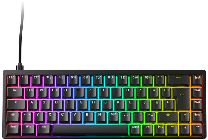 Endgame Gear KB65HE 8k Gaming-klaviatūra, Hall Effect, 8000Hz, 65%, RGB - Raesha Silent, ISO (DE), juodas