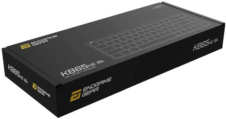 Endgame Gear KB65HE 8k Gaming-klaviatūra, Hall Effect, 8000Hz, 65%, RGB - Raesha Silent, ISO (DE), juodas