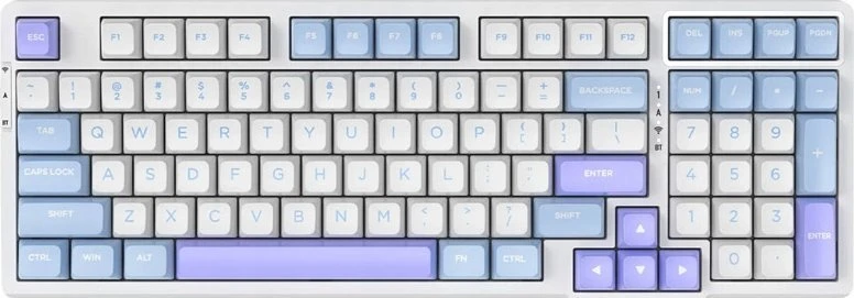 Endgame Gear VGN V98Pro V2 Klaviatūra žaidimams, Crystal Wine - Sea Salt (US)