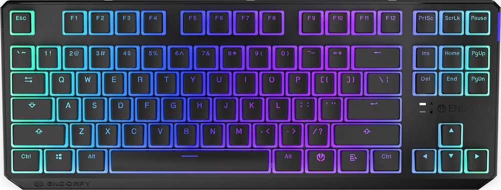 Endorfy Thock TKL belaidė mechaninė klaviatūra su RGB Pudding Edtion (US, Kailh Raudona Switch)