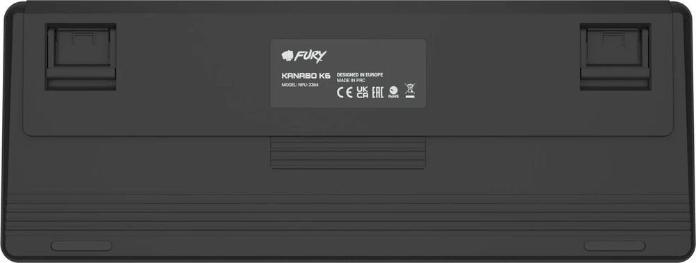 Belaidė „Fury Kanabo K6“ klaviatūra, JAV, magnetinio jutiklio klaviatūra su adatos ir pieštuko formos jutikliu.