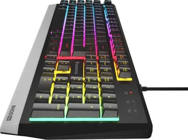Klaviatūra žaidimams GENESIS RHOD 300 RGB PT su pašvietimu Žaidimams