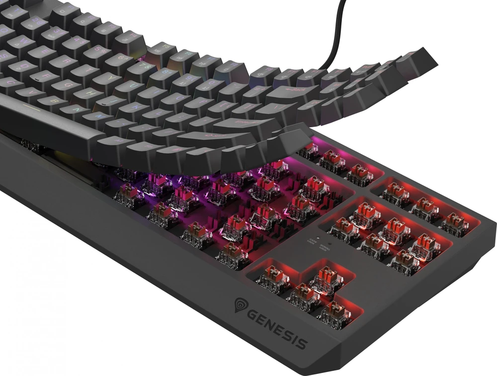 Genesis | THOR 230 | Mechaninė klaviatūra žaidimams | su laidu | US | Outemu Brown | Juodas