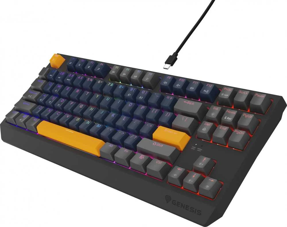 Genesis | THOR 230 | Mechaninė klaviatūra žaidimams | su laidu | US | Outemu Panda | Naval Mėlyna Positive