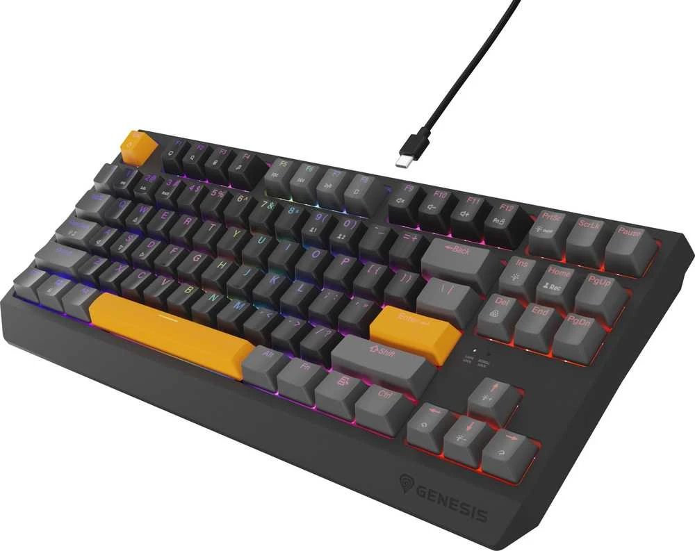 Genesis | THOR 230 | Mechaninė klaviatūra žaidimams | su laidu | US | Outemu Raudona | Anchor Gray Positive