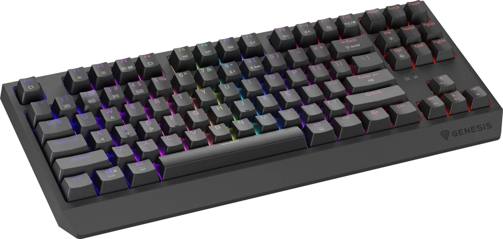 Genesis | THOR 230 | Mechaninė klaviatūra žaidimams | Wireless | US | Outemu Silent Lemon | Juodas