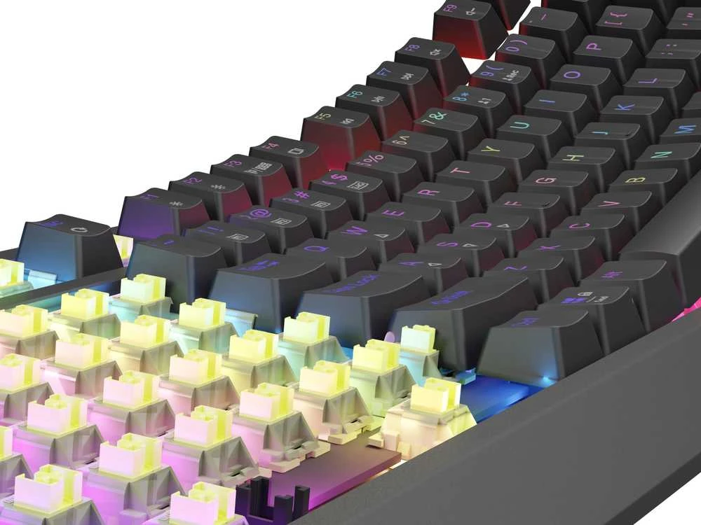 Genesis | THOR 230 | Mechaninė klaviatūra žaidimams | Wireless | US | Outemu Silent Lemon | Juodas