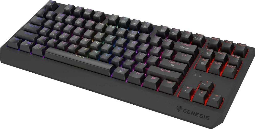 Genesis | THOR 230 | Mechaninė klaviatūra žaidimams | Wireless | US | Outemu Silent Lemon | Juodas