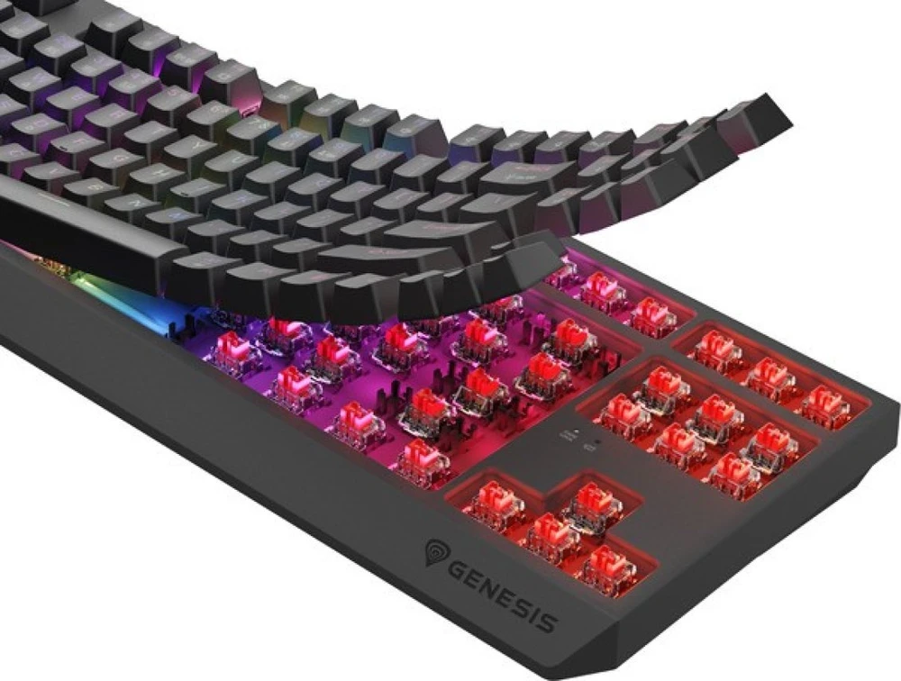 Genesis | THOR 230 | Mechaninė klaviatūra žaidimams | Wireless | US | Outemu Raudona | Juodas