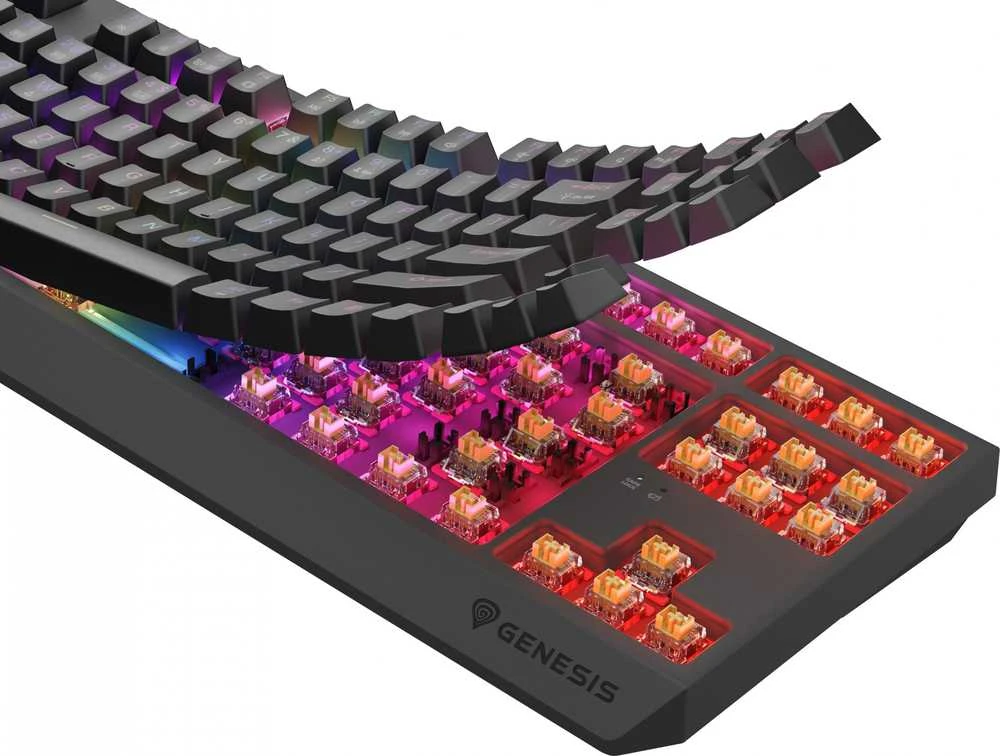 Genesis | THOR 230 | Mechaninė klaviatūra žaidimams | Wireless | US | Outemu Panda | Juodas