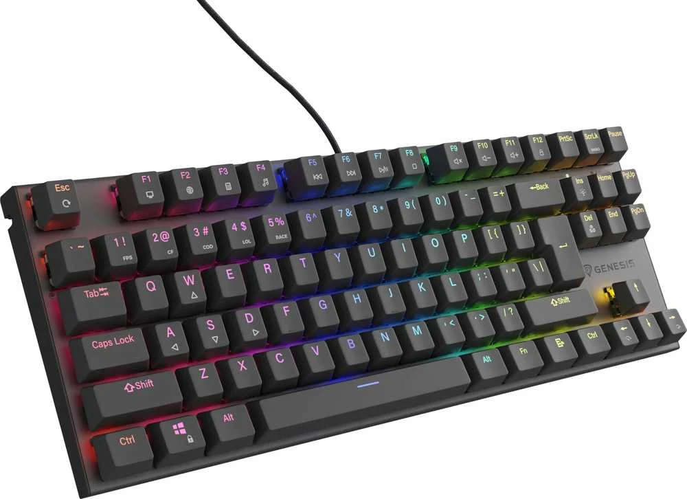 Genesis THOR 303 | Mechaninė klaviatūra žaidimams | su laidu | US | Juodas | USB Type-A | Outemu Brown