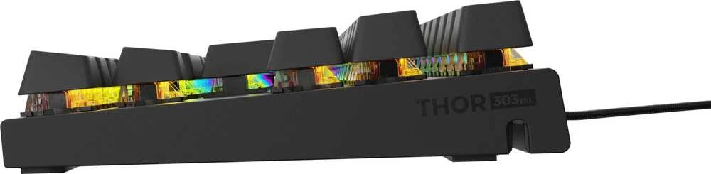 Genesis THOR 303 | Mechaninė klaviatūra žaidimams | su laidu | US | Juodas | USB Type-A | Outemu Brown