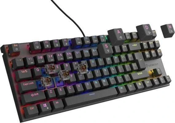 Genesis THOR 303 | Mechaninė klaviatūra žaidimams | su laidu | US | Juodas | USB Type-A | Outemu Brown