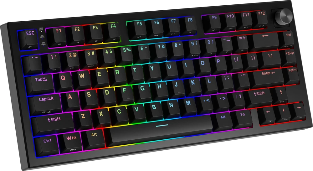 Klaviatūra žaidimams Genesis Thor 404 75% GenX Abyssal su laidu mechaninė su pašvietimu juoda