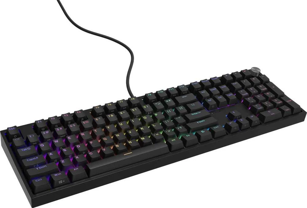 Klaviatūra žaidimams Genesis Thor 404 Gateron Geltona Pro su laidu mechaninė su pašvietimu juoda