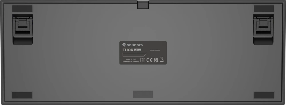 Klaviatūra žaidimams GENESIS THOR 404 TKL DE su pašvietimu RGB mechaninė Juoda GATERON Geltonas PR