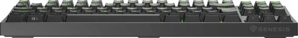 Klaviatūra žaidimams GENESIS THOR 404 TKL DE su pašvietimu RGB mechaninė Juoda GATERON Geltonas PR