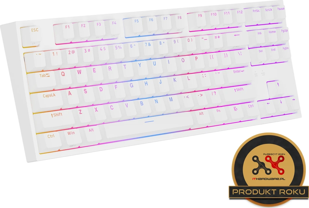 Genesis | THOR 404 TKL | Mechaninė klaviatūra žaidimams | su laidu | US | Gateron Geltona Pro | Baltas | RGB