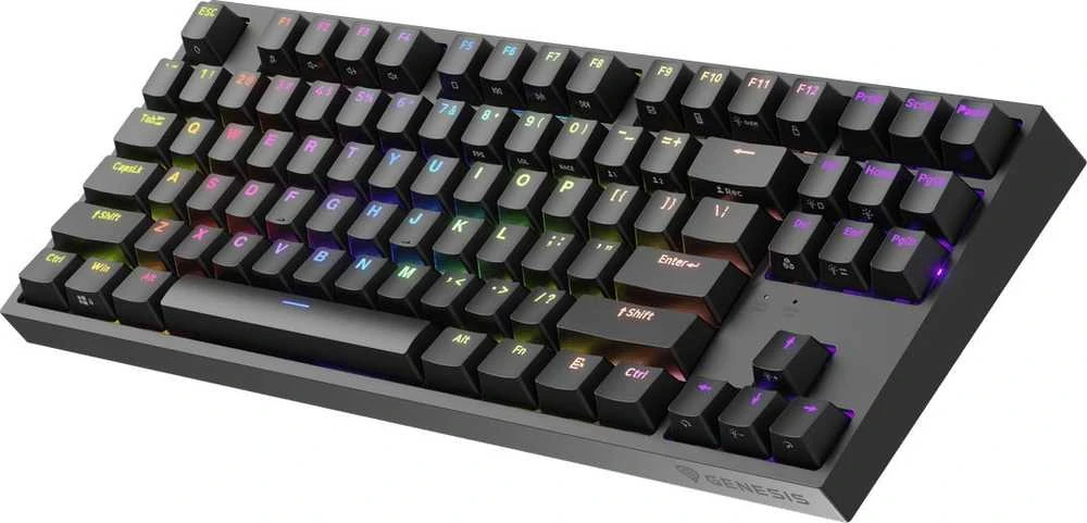 Genesis | THOR 404 TKL | Mechaninė klaviatūra žaidimams | su laidu | US | Kailh Box Brown V2 | Juodas | RGB