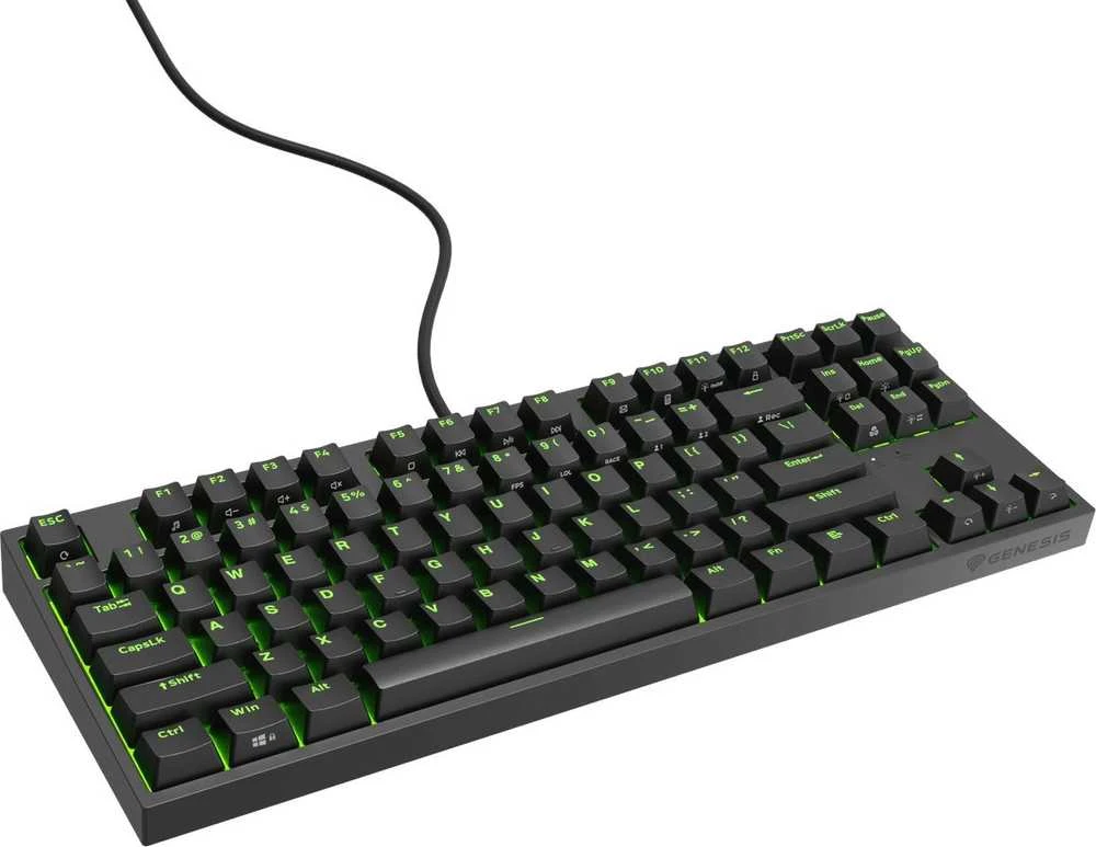 Genesis | THOR 404 TKL | Mechaninė klaviatūra žaidimams | su laidu | US | Kailh Box Brown V2 | Juodas | RGB