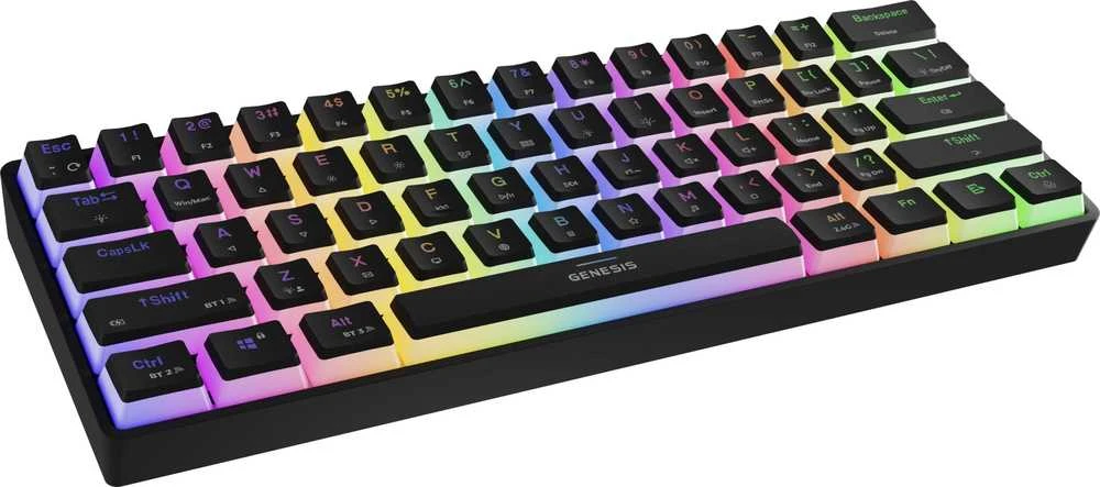 Genesis Klaviatūra žaidimams Thor 660 G2 Gateron Raudona belaidė mechaninė su pašvietimu juoda