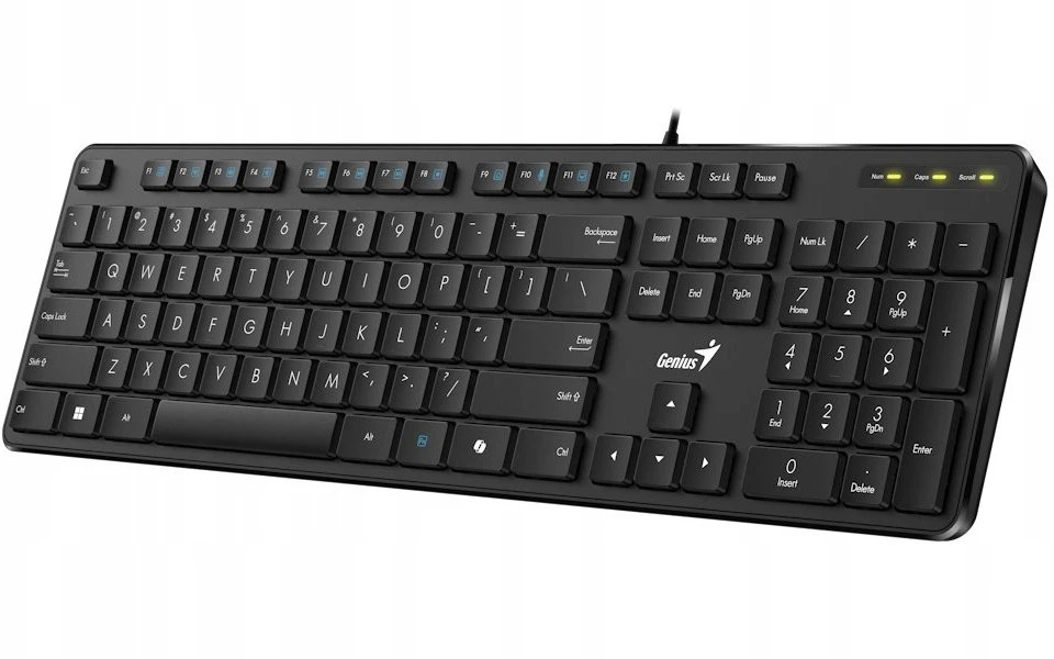 Genius Slimstar M200 Copilot klaviatūra su laidu (USB) CZ/SK, juoda