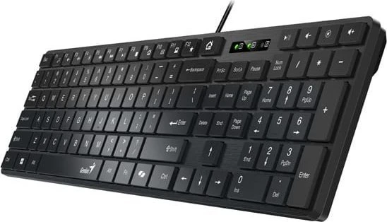 Genius SlimStar 126 COPILOT klaviatūra su laidu (USB) CZ/SK, juoda