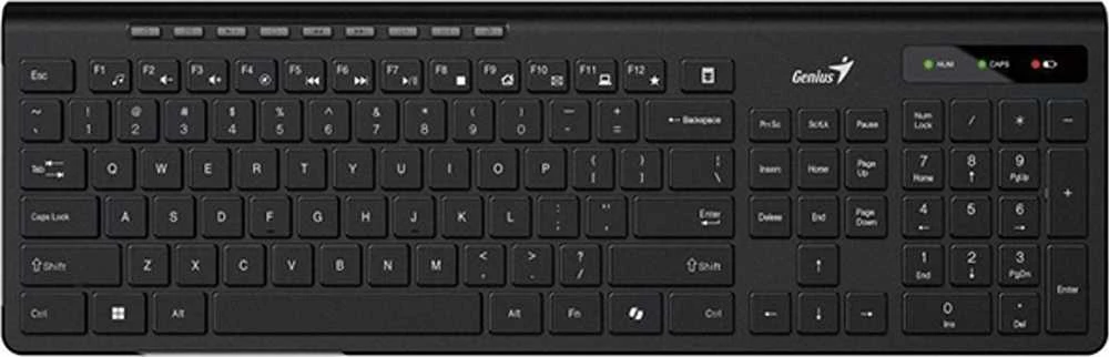 Genius Slimstar 7230 Copilot belaidė klaviatūra CZ/SK, juoda