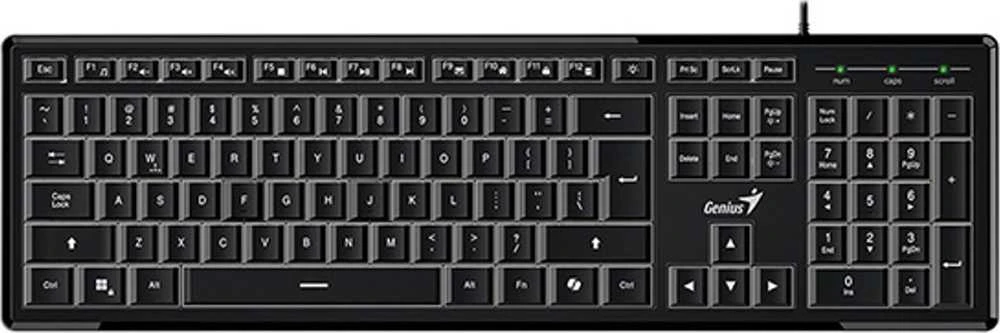 Genius SlimStar 820 klaviatūra su laidu (USB) CZ/SK, juoda
