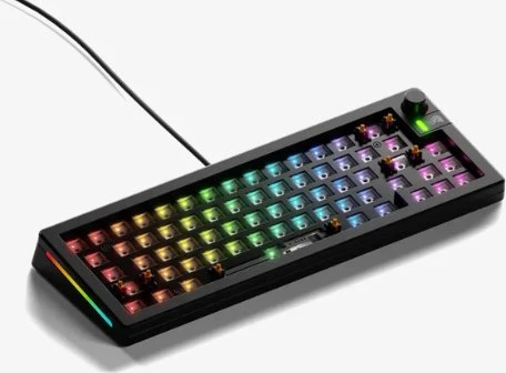 Glorious GMMK 3 65 % Custom žaidimų klaviatūra – Barebone, ISO išdėstymas, juodos spalvos