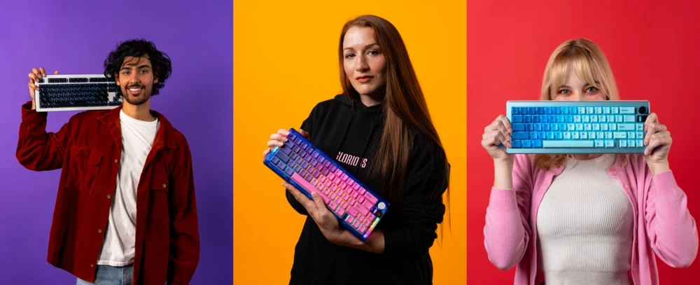 Klaviatūra žaidimams Glorious su laidu GMMK 3 HE 65% Baltas
