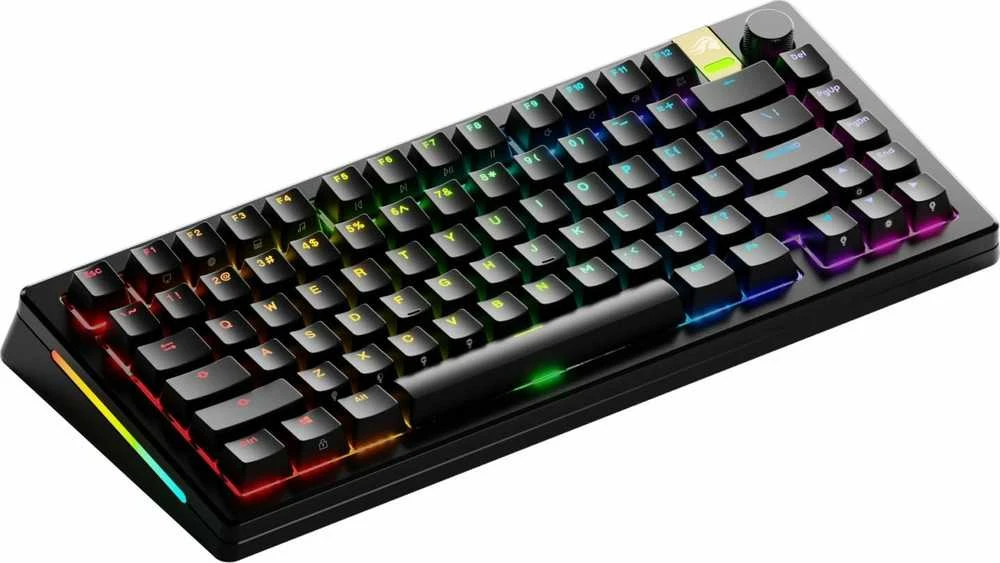 Glorious GMMK 3 Pro HE belaidė 75 % žaidimų klaviatūra – Pre-Built, ANSI US išdėstymas, Fox HE Switches, juodos spalvos