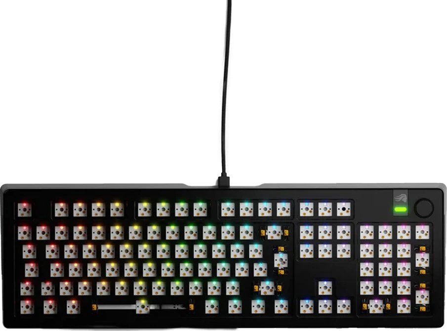 Glorious GMMK 3 Pro 100 % Custom žaidimų klaviatūra – Barebone, ISO išdėstymas, juodos spalvos