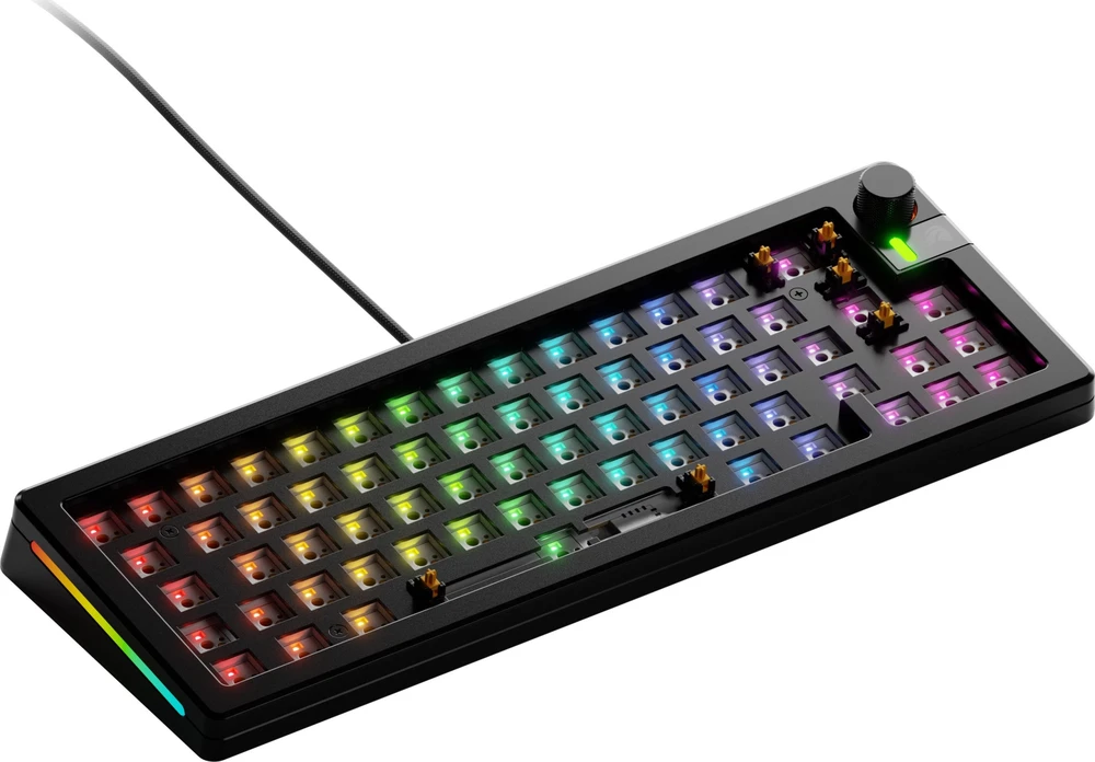 Glorious GMMK 3 Pro 65 % Custom žaidimų klaviatūra – Barebone, ISO išdėstymas, juodos spalvos
