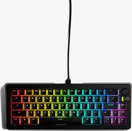 Glorious GMMK 3 100 % Custom Gaming-klaviatūra - Pre-Built, ANSI (US), Fox Switches, juodas