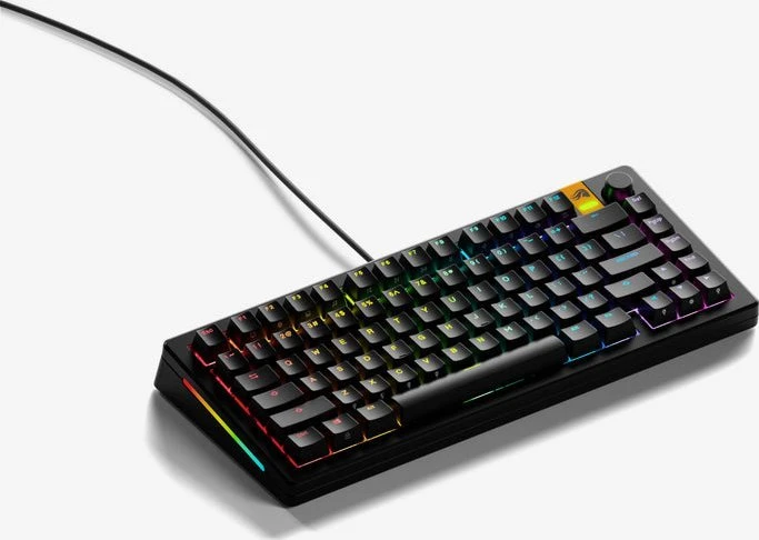 Glorious GMMK 3 HE 75 % Custom žaidimų klaviatūra – Pre-Built, ANSI US išdėstymas, Fox HE Switches, juodos spalvos