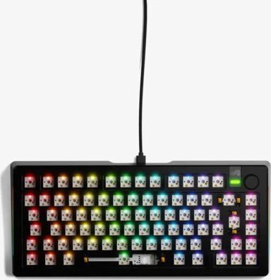 Glorious GMMK 3 Pro 75 % Custom žaidimų klaviatūra – Barebone, ISO išdėstymas, juodos spalvos