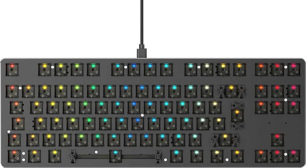 Glorious Klaviatūra TKL GMMK-TKL-RGB-ISO International išdėstymas (be klavišų)