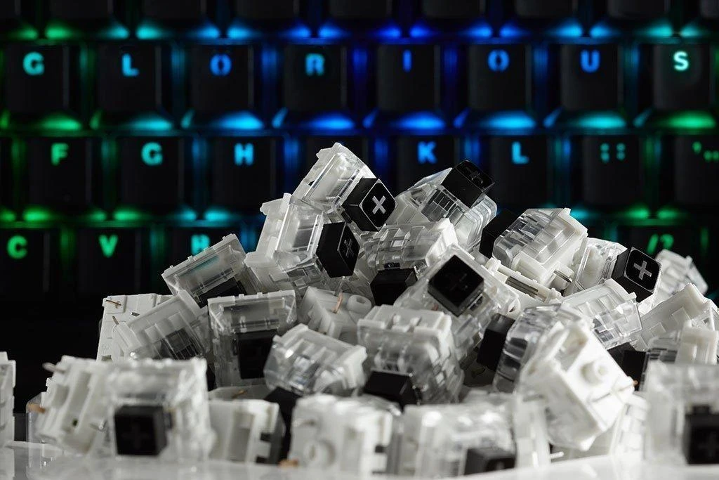 Glorious Box Kailh Black Switches klavišai klaviatūrai (120 vnt)
