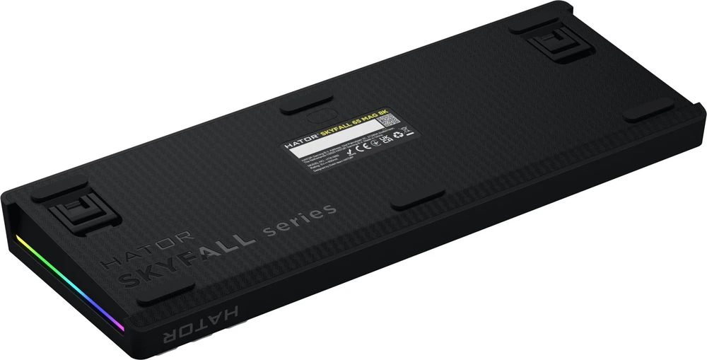 Klaviatūra žaidimams Hator Skyfall 65 HATOR Aurum Ice Magnetic linear su laidu magnetyczno-mechaninė su pašvietimu balta ir-juoda