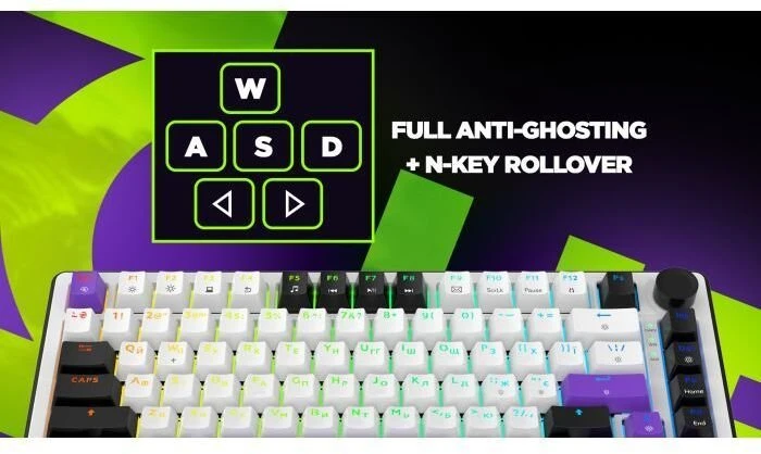 Hellyberry (Powered by Hator) HK75WL Belaidė klaviatūra žaidimams ENG/UA/RU