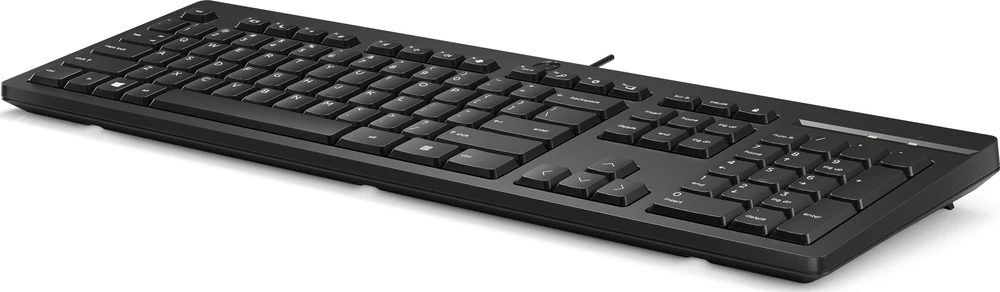 Hewlett Packard (HP) HP 125 laidinė klaviatūra, viso dydžio (100 %), laidinė, USB, membraninė, juoda